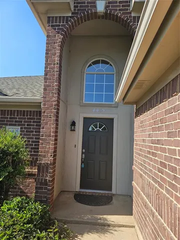 a view of a door of the house
