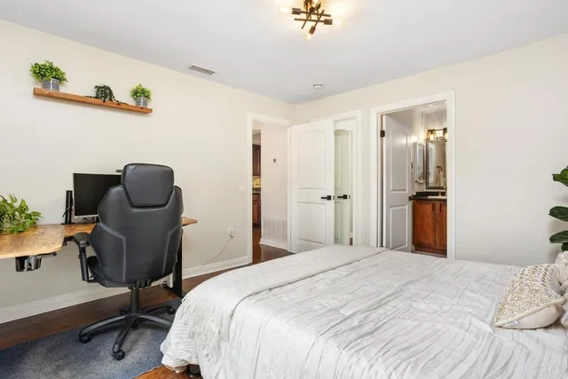 a car parked in front of a house