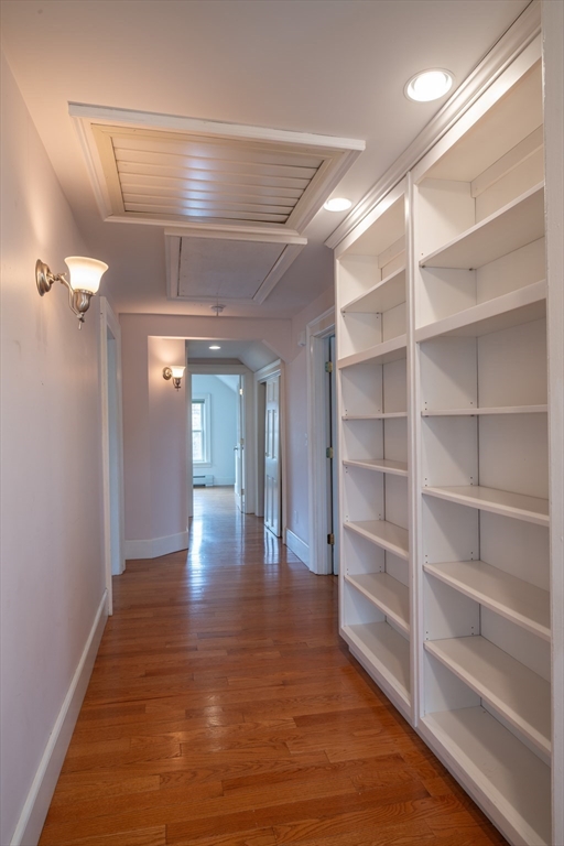 29 Pomeroy Terrace Northampton, MA 01060 - Photo 21 of 23 a view of a room with wooden floor and staircase