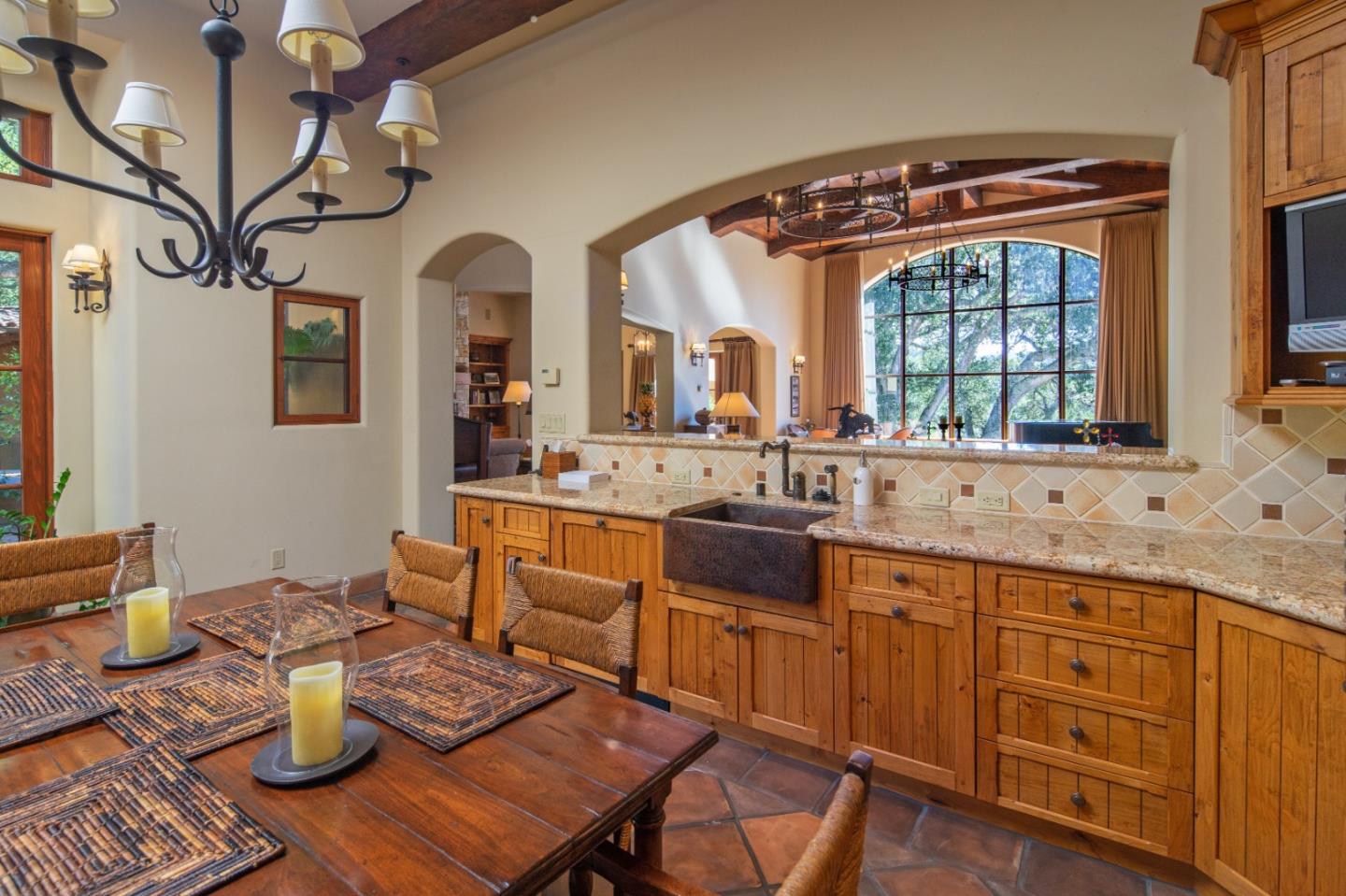 35 Rancho San Carlos Road Carmel, CA 93923 - Photo 15 of 47 a view of a dining room with furniture and window