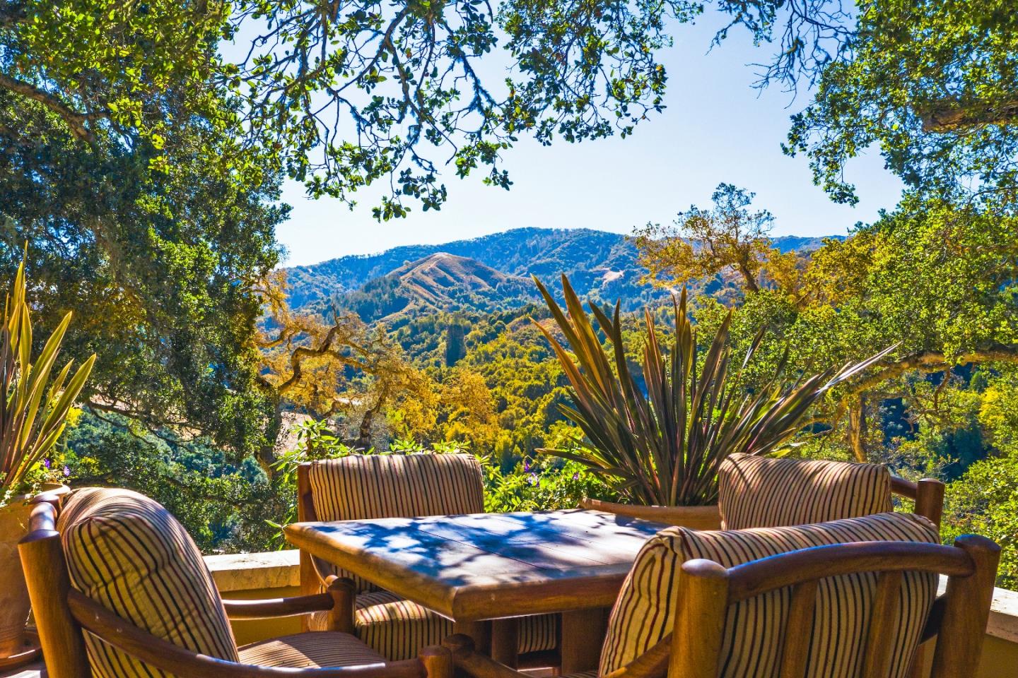 35 Rancho San Carlos Road Carmel, CA 93923 - Photo 2 of 47 a view of a patio with table and chairs under an umbrella