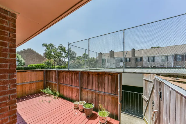 a view of balcony and patio