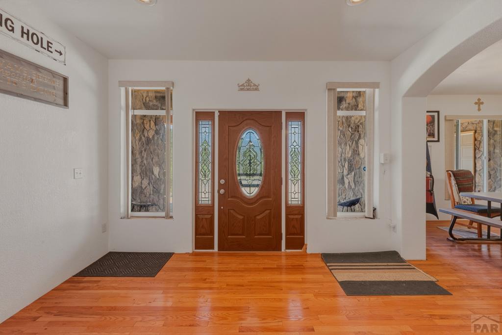 7880 Old Sopris Road Trinidad, CO 81082 - Photo 5 of 49 a view of empty room with wooden floor and fan