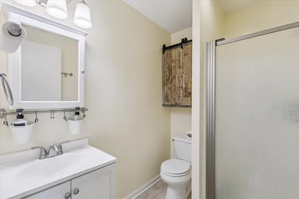 a front view of house with an outdoor space