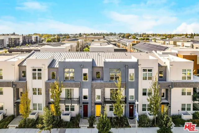 a view of a city that has tall buildings