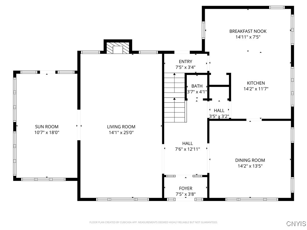 628 Rugby Road Syracuse, NY 13203 - Photo 44 of 47 First Floor Floor Plan