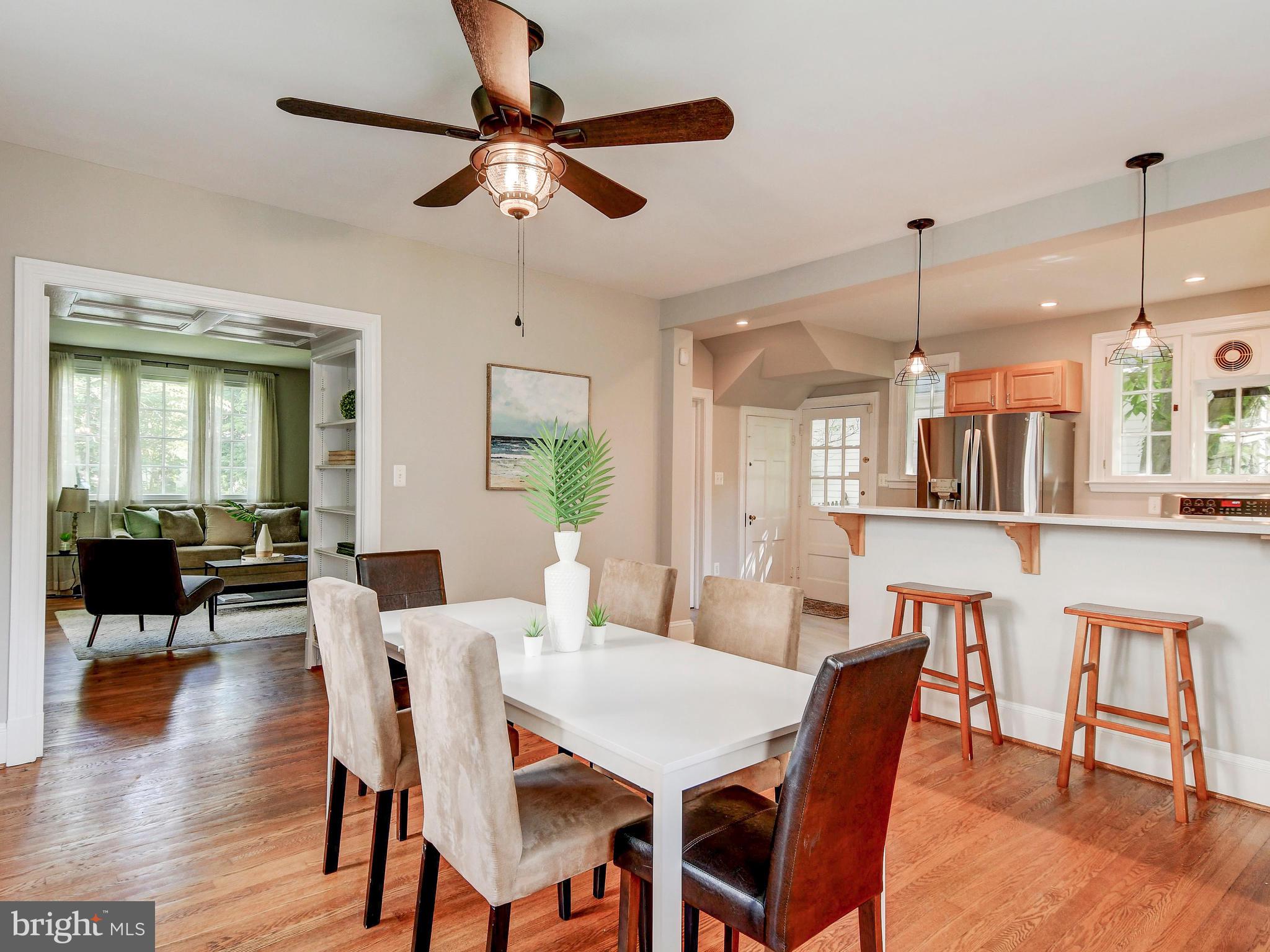 323 Taplow Road Baltimore, MD 21212 - Photo 10 of 41 Dining Room with Ceiling Fan