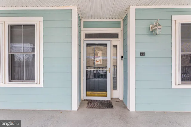 a view of a door of the house