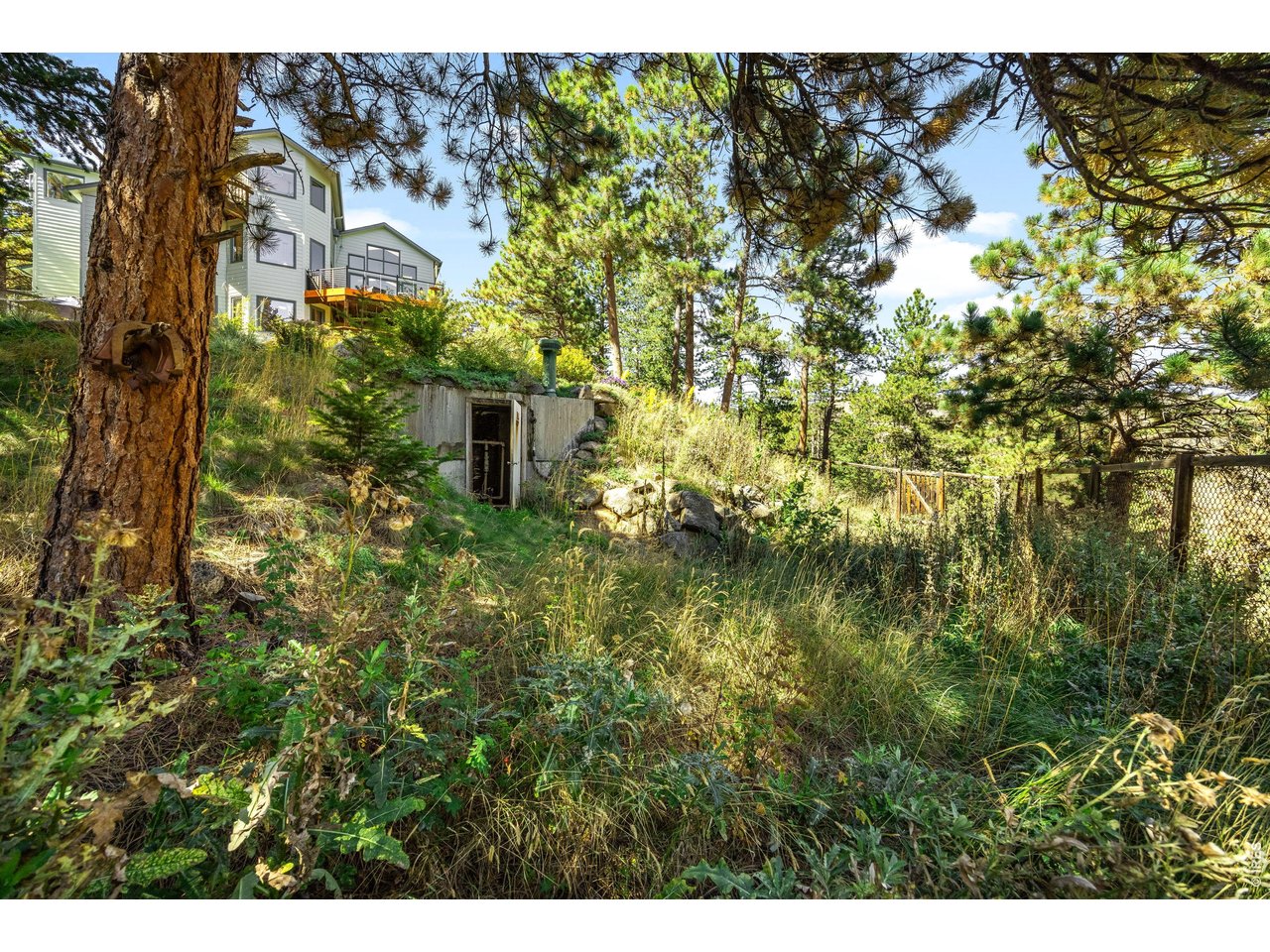 191 Alaska Road Boulder, CO 80302 - Photo 38 of 41 sloping lot toward horseshoe pit