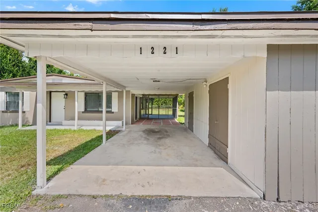 a view of a house with a porch