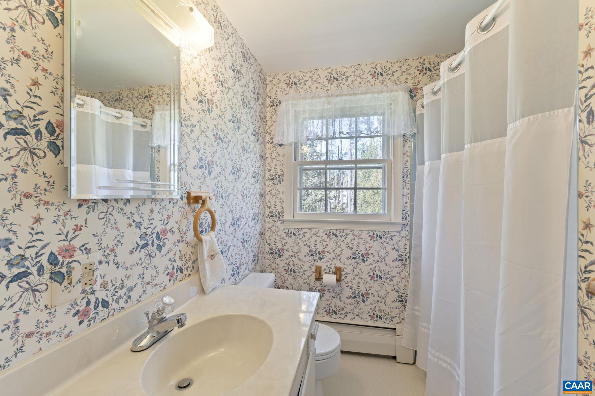 2507 Northfield Road Charlottesville, VA 22901 - Photo 39 of 68 a bathroom with a sink a mirror and a shower