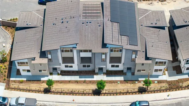 front view of a building with a street