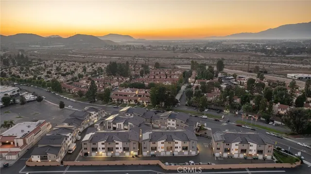 a view of city and mountain