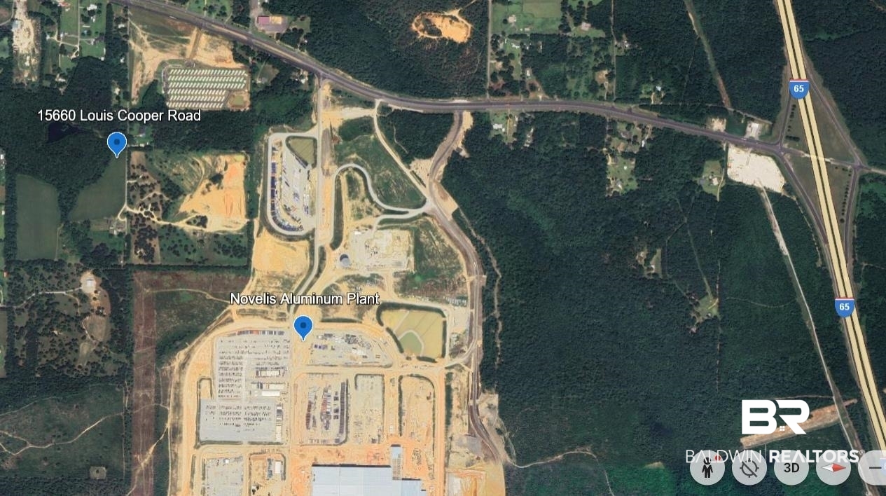 15660 Louis Cooper Road Bay Minette, AL 36507 - Photo 2 of 2 Aerial view of property's location