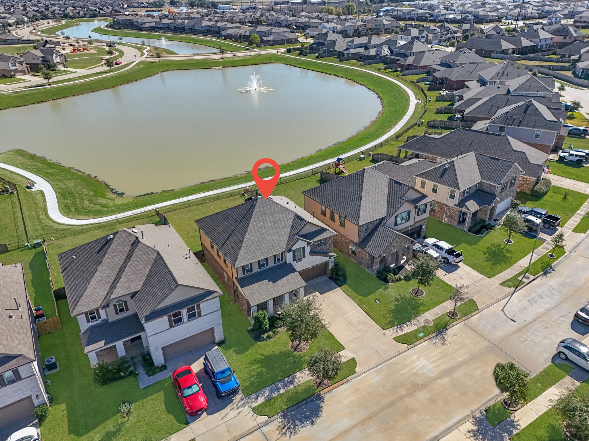 5126 Avondale Rise Street Katy, TX 77493 - Photo 4 of 28 This aerial view of your home shows the amazing view of your lot.