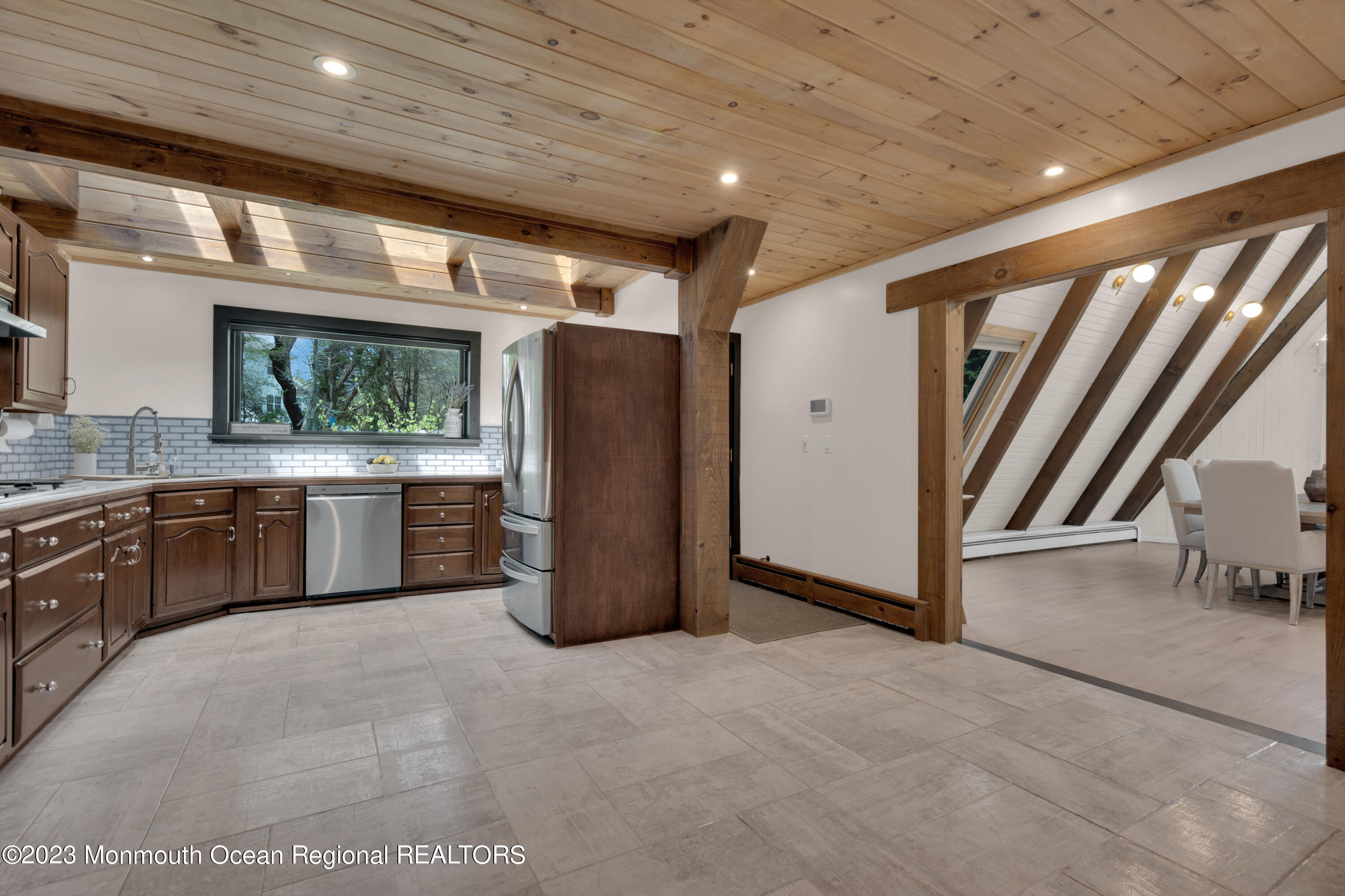 649 Hyson Road Jackson, NJ 08527 - Photo 16 of 67 a kitchen with stainless steel appliances a refrigerator and a sink