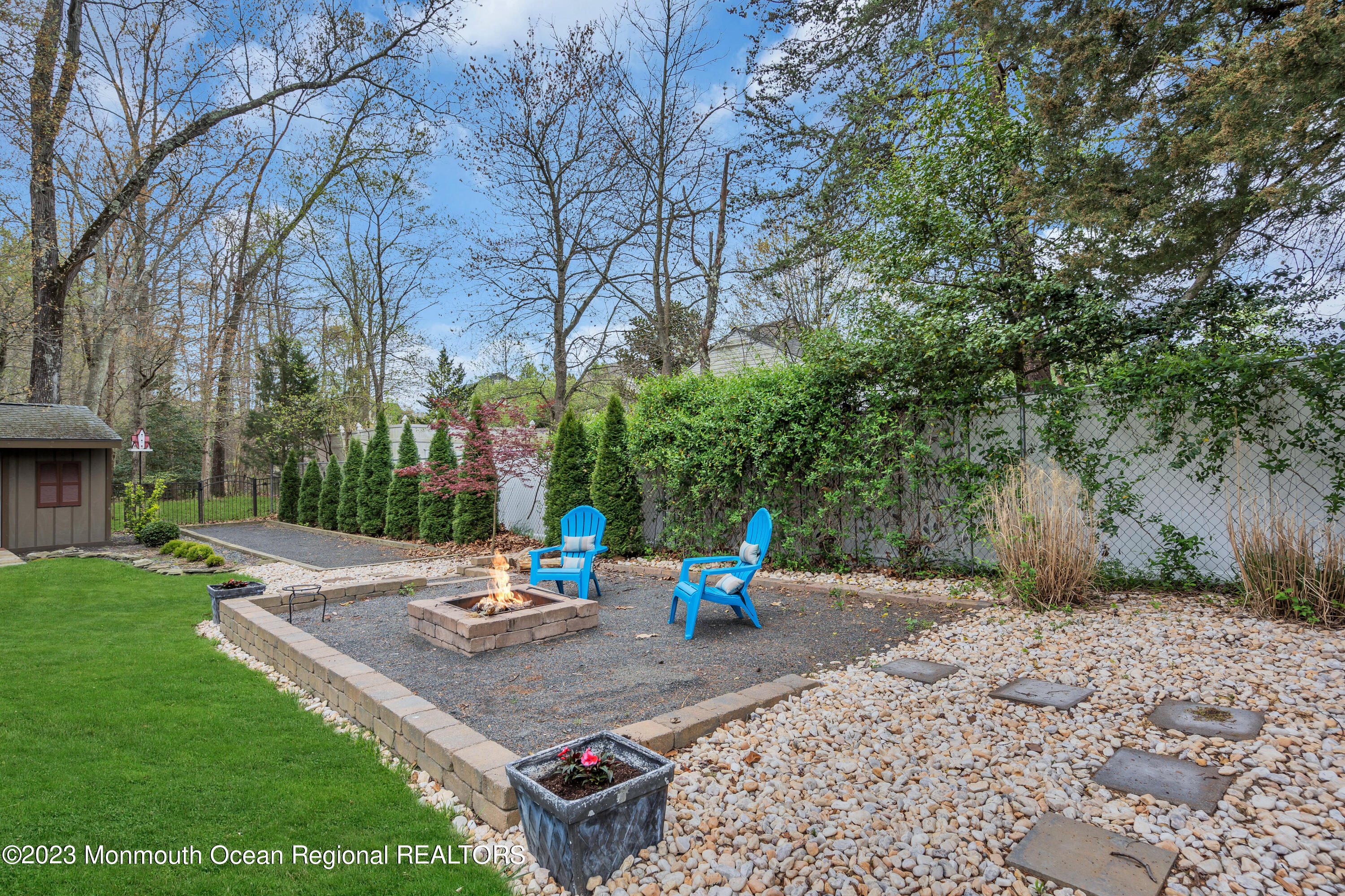 649 Hyson Road Jackson, NJ 08527 - Photo 62 of 67 a view of backyard with seating area and green space