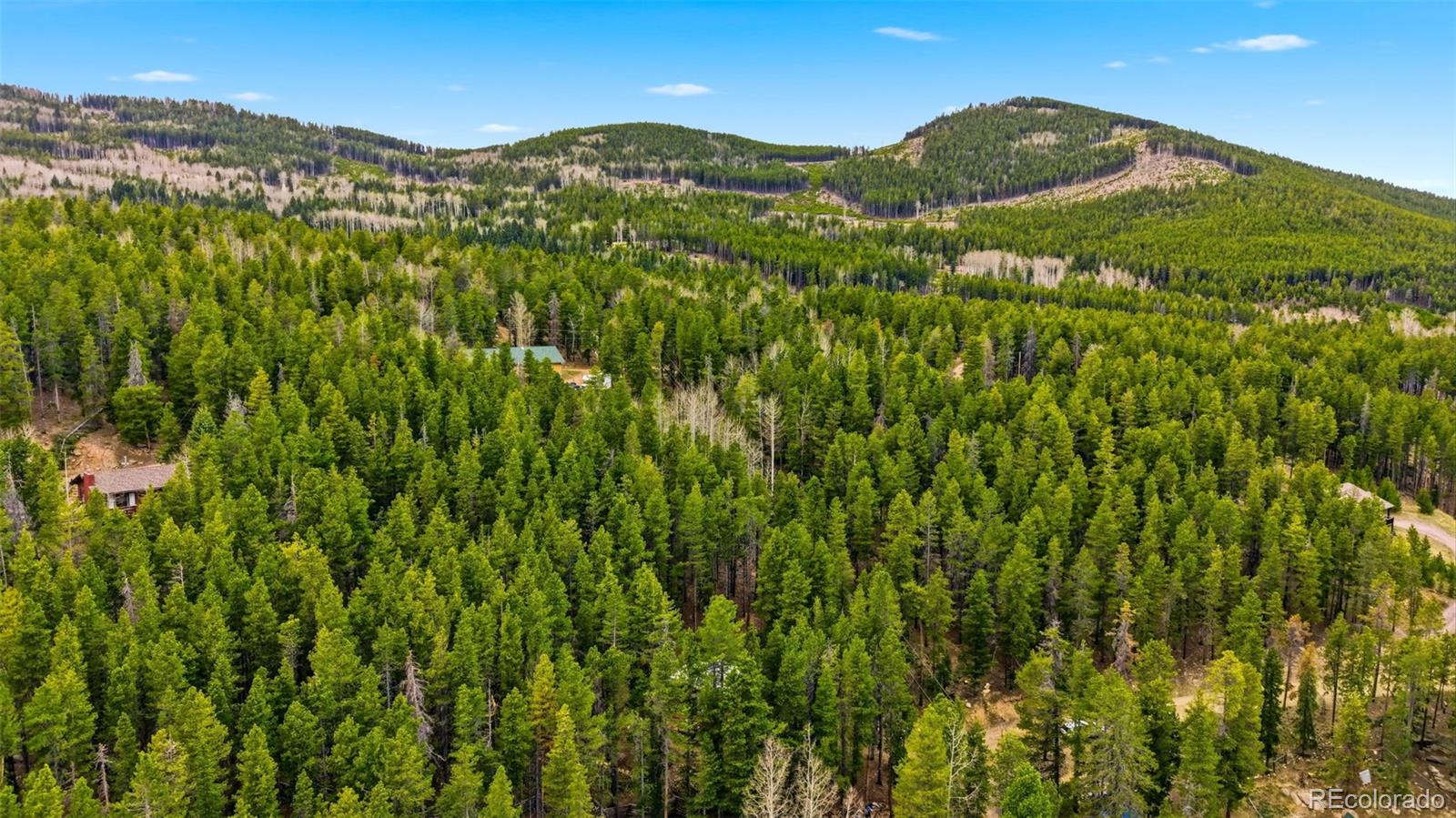 154 Apache Road Evergreen, CO 80439 - Photo 25 of 30 a view of a large mountain with a mountain in the background