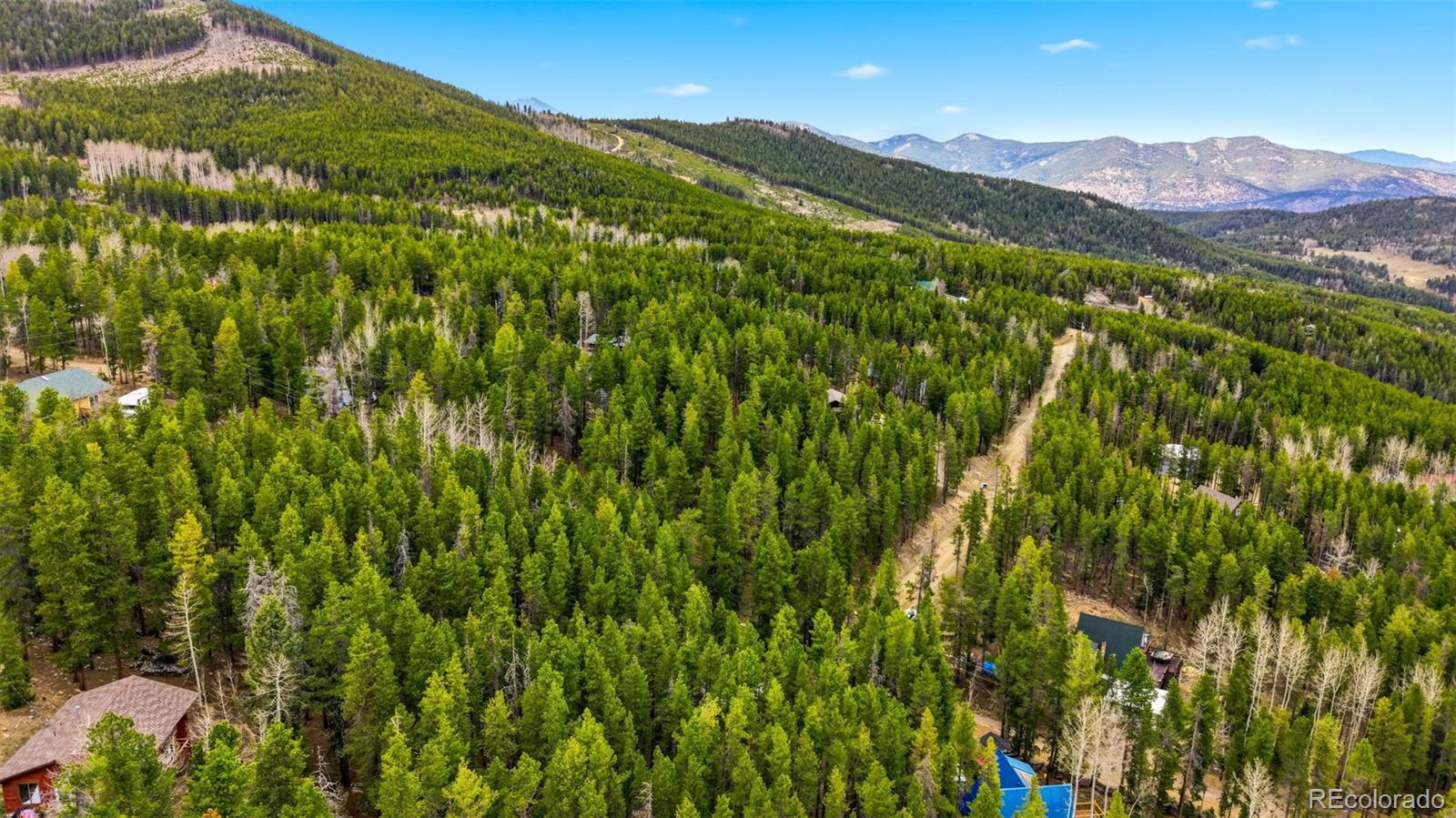 154 Apache Road Evergreen, CO 80439 - Photo 26 of 30 a view of a lush green hillside and a mountain