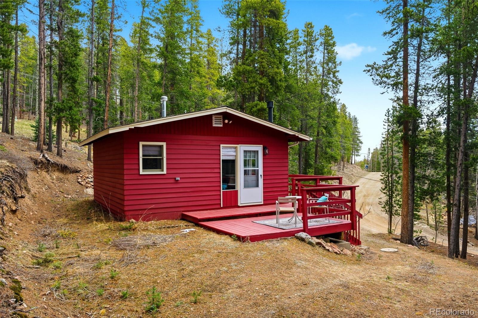 154 Apache Road Evergreen, CO 80439 - Photo 30 of 30 a view of a house with a backyard