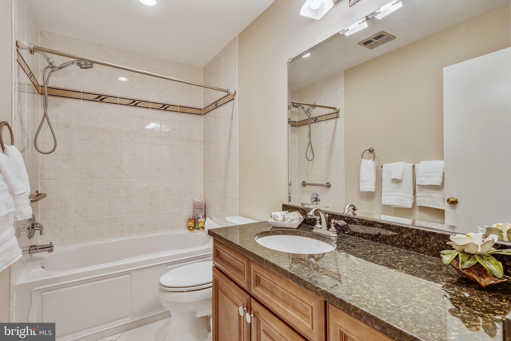 12014 Canter Lane Reston, VA 20191 - Photo 21 of 41 Updated Hall Bath with Deep Soaking Tub