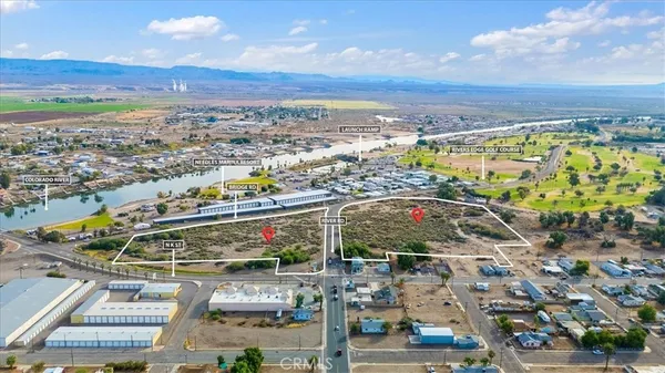 an aerial view of a city