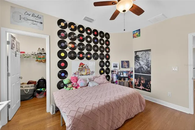 an aerial view of a house with a lake view