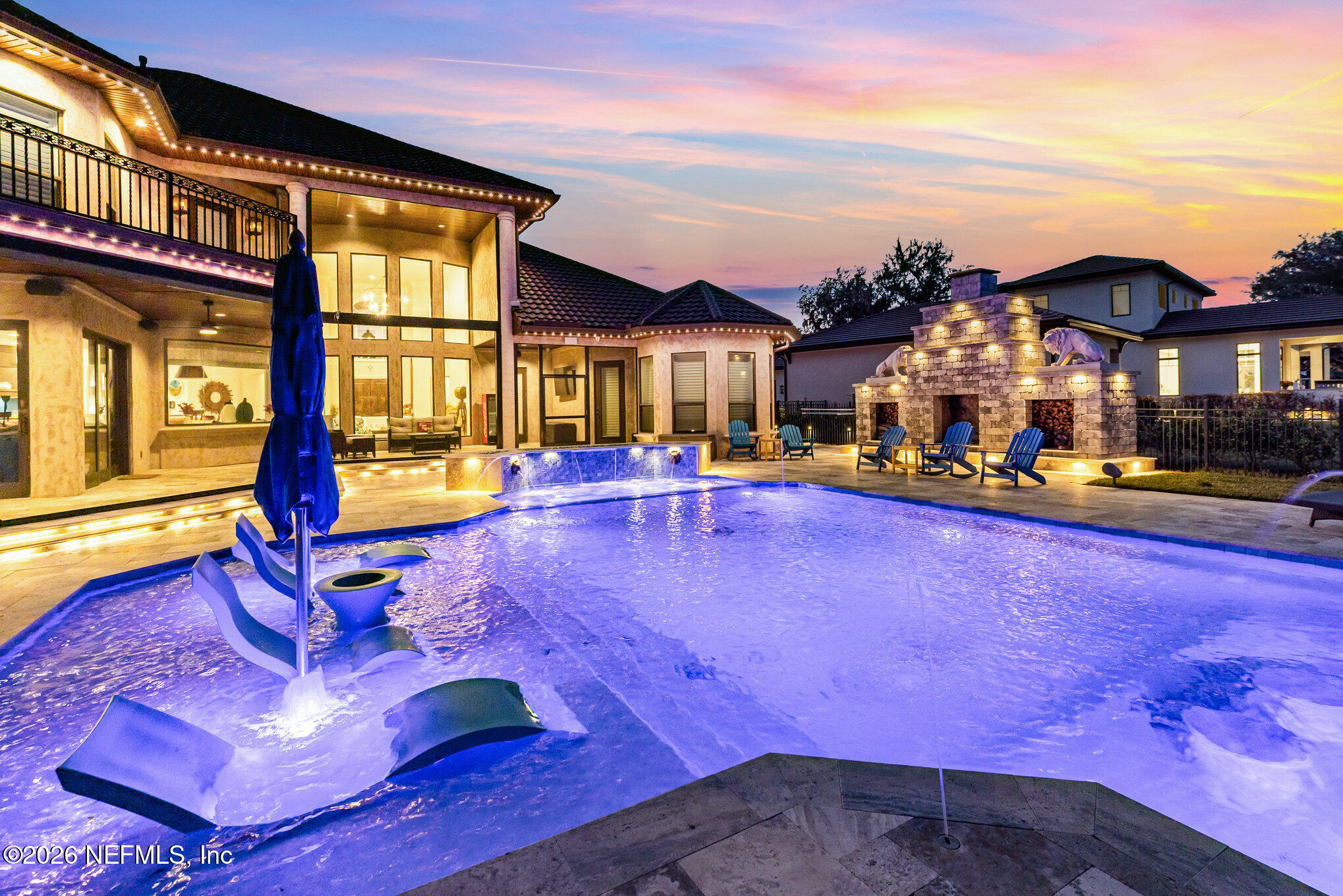 1402 Wilkies Point Road Green Cove Springs, FL 32043 - Photo 5 of 95 a view of a house with swimming pool yard and sitting area