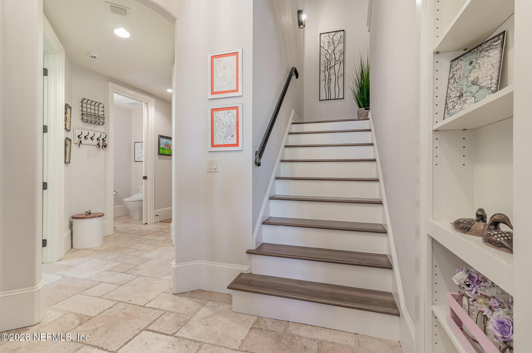 1402 Wilkies Point Road Green Cove Springs, FL 32043 - Photo 52 of 95 a view of entryway with furniture and wooden floor