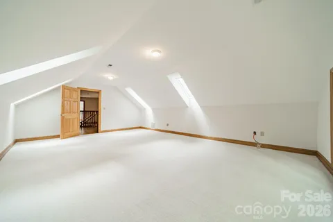 an empty room with a natural light