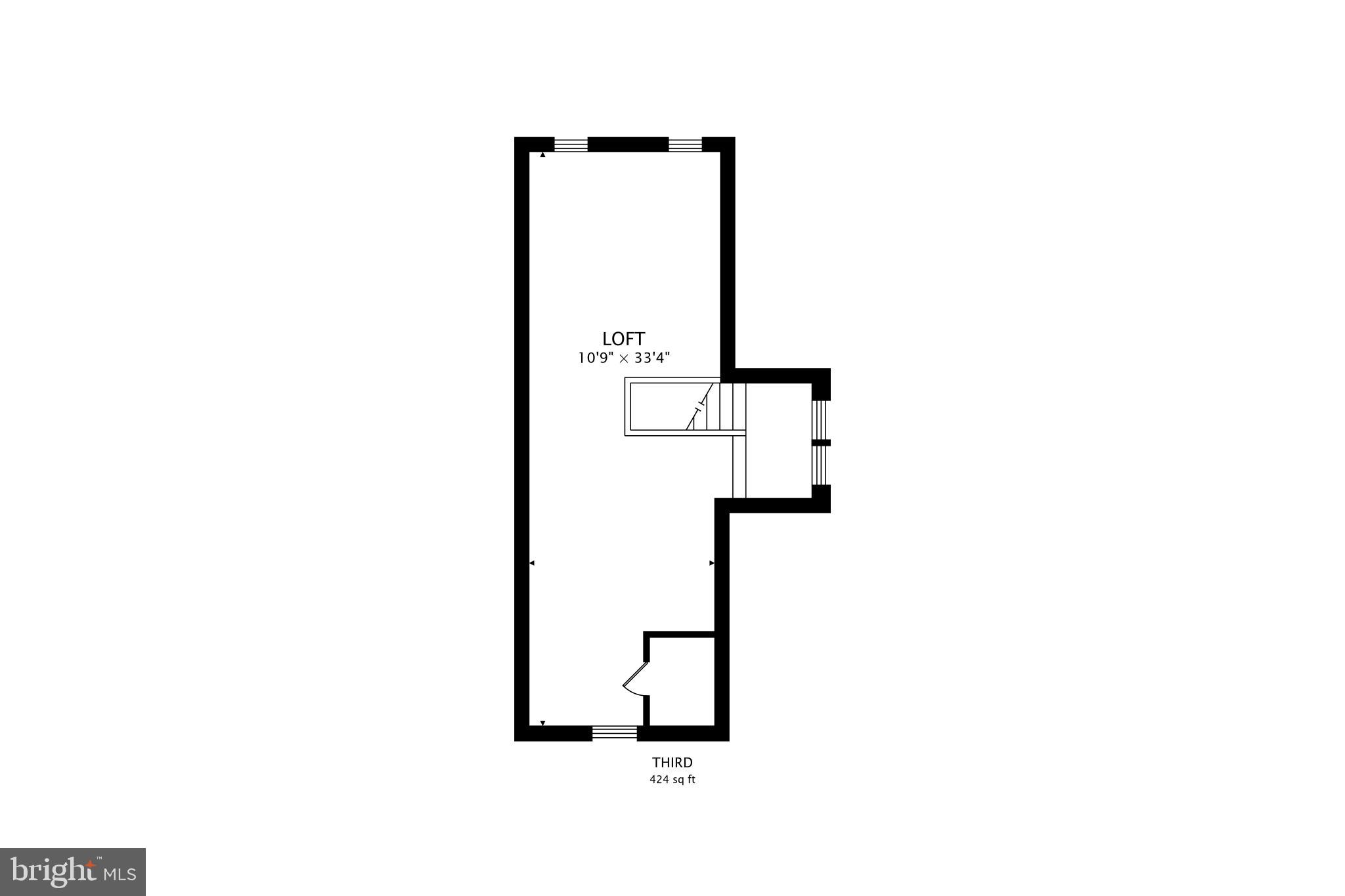 1355 Kalmia Road Northwest Washington, DC 20012 - Photo 40 of 41 Attic floor plan