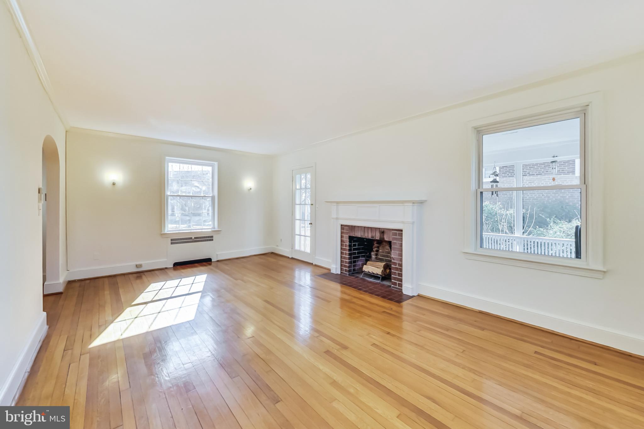 1355 Kalmia Road Northwest Washington, DC 20012 - Photo 5 of 41 Hardwood floors and a fireplace