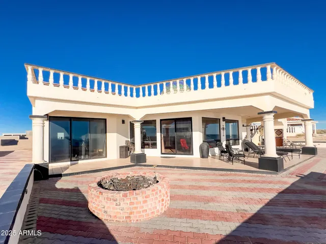 a view of an ocean and beach