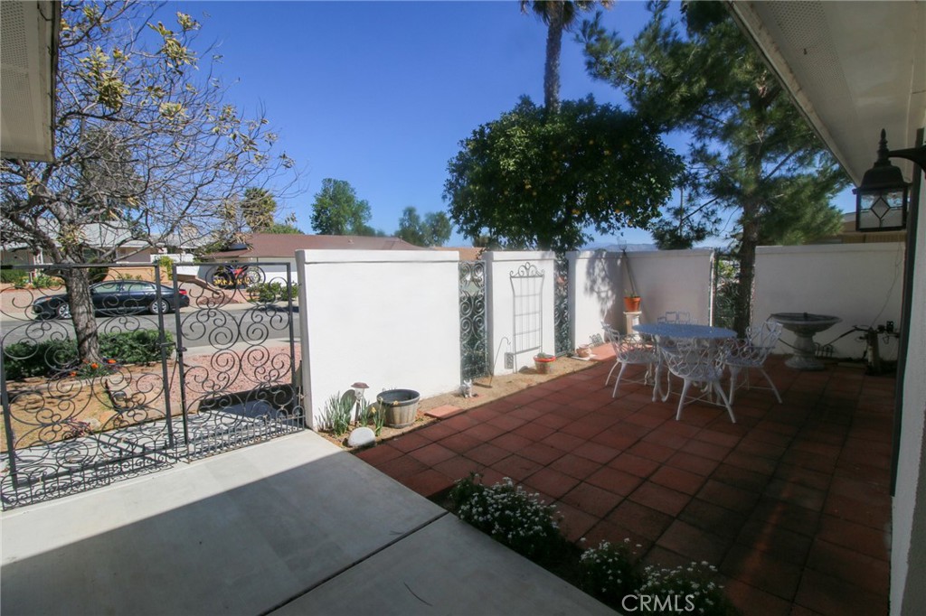 25669 Warwick Road Menifee, CA 92586 - Photo 3 of 36 a view of a backyard with sitting area
