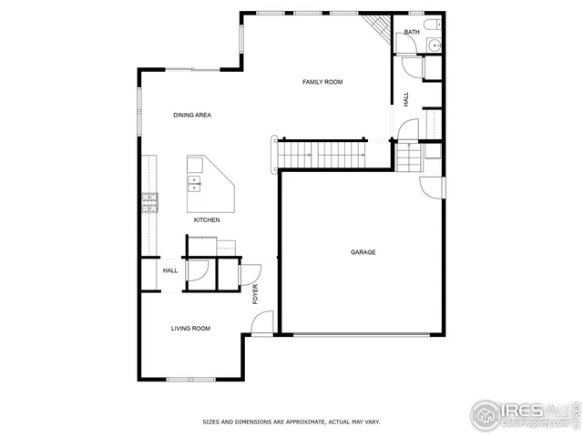 a picture of a bench in front of door