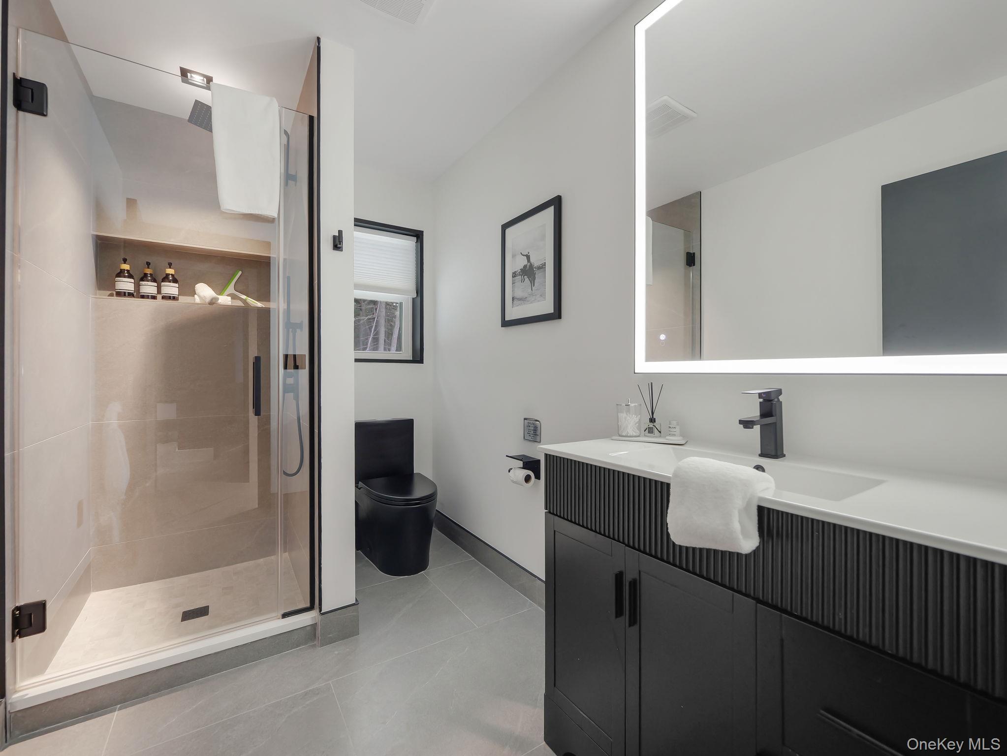 125 Mapes Road Barryville, NY 12719 - Photo 34 of 37 a bathroom with a sink a toilet and shower