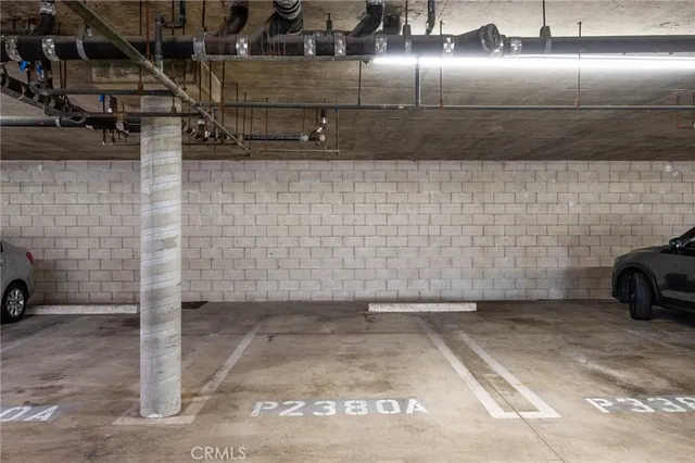 a view of parking garage