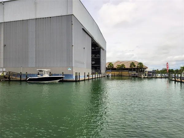 a view of a car parked in front of a building