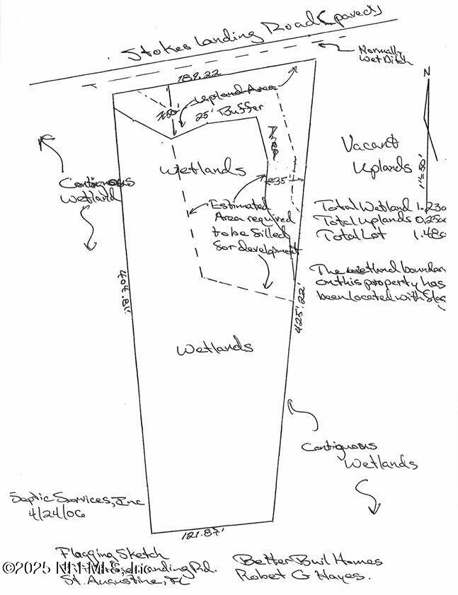 397 Stokes Landing Road St. Augustine, FL 32095 - Photo 4 of 18 Wetland Boundry Drawing_397 Stokes Landi