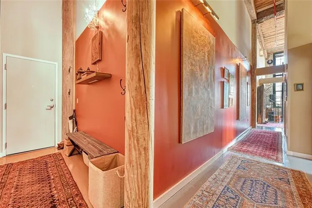 a view of an empty room