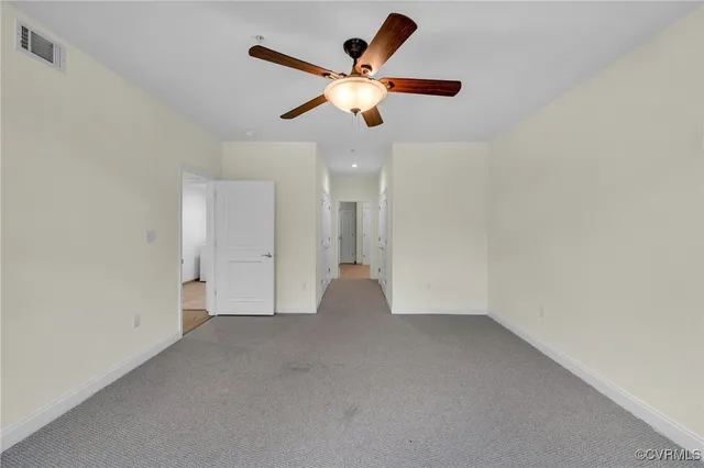 a view of an empty room