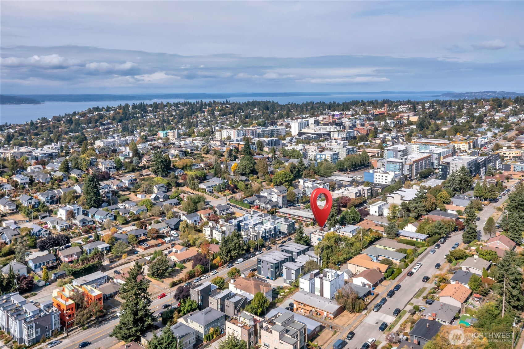 5008 Fauntleroy Way Southwest, Unit B Seattle, WA 98136 - Photo 35 of 36 an aerial view of a city