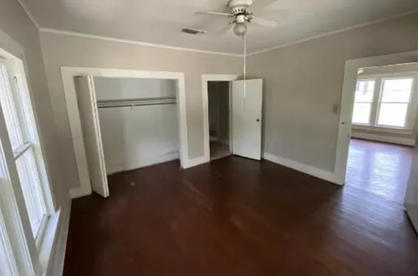 a view of a room with a empty space