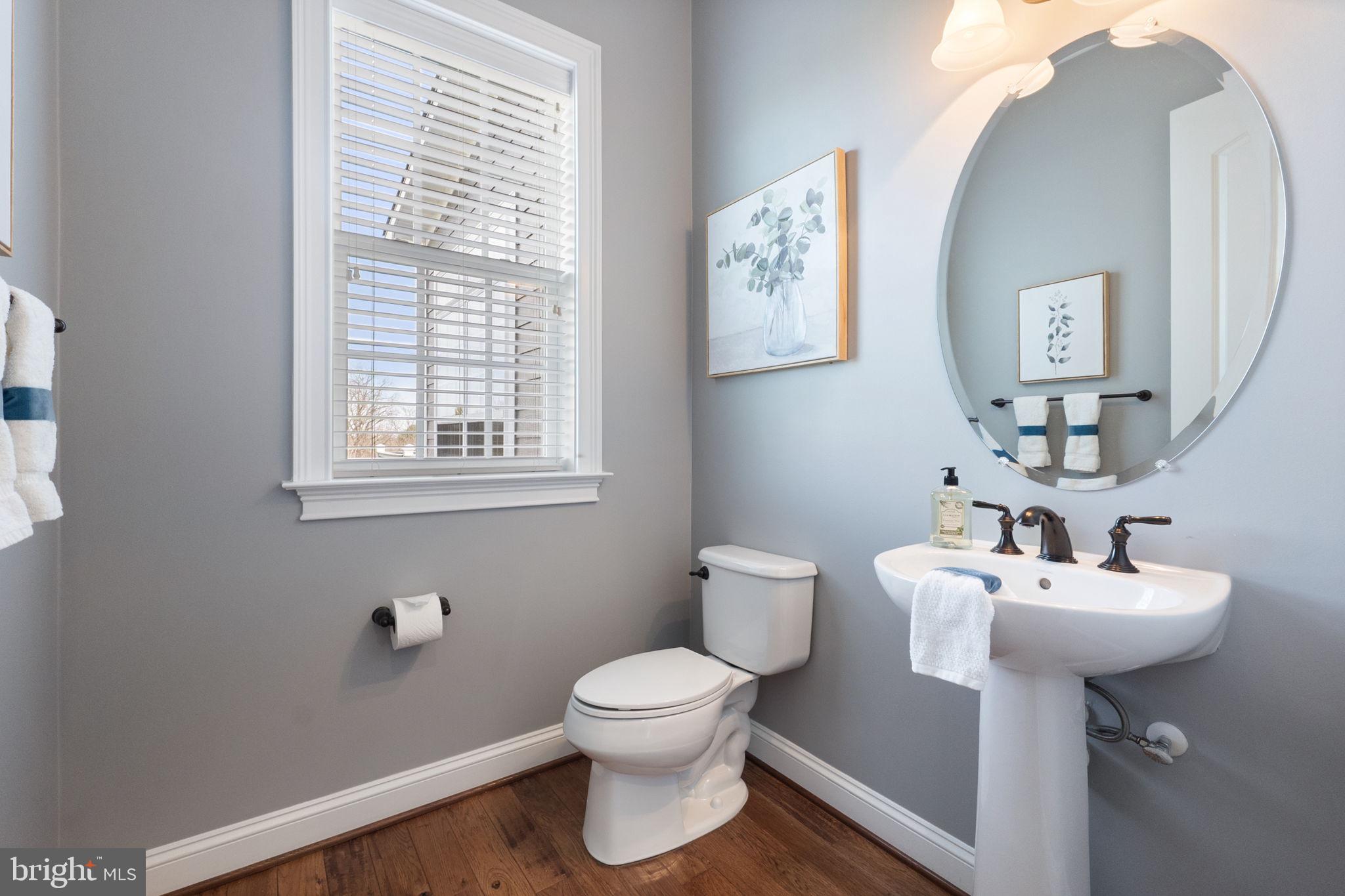18482 Wild Raspberry Drive Purcellville, VA 20132 - Photo 30 of 143 a bathroom with a toilet sink and mirror