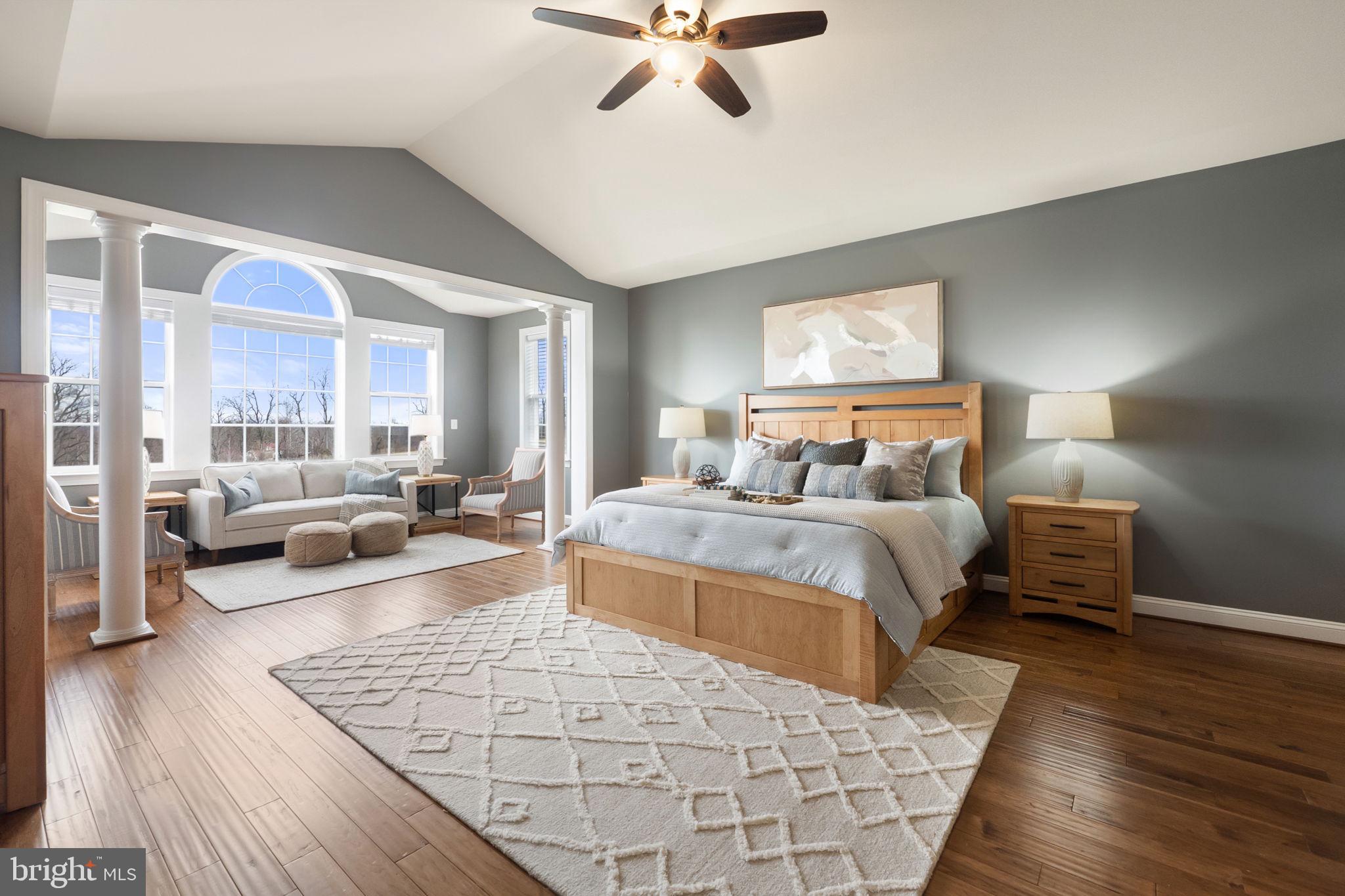 18482 Wild Raspberry Drive Purcellville, VA 20132 - Photo 61 of 143 a bedroom with a large bed and a couch