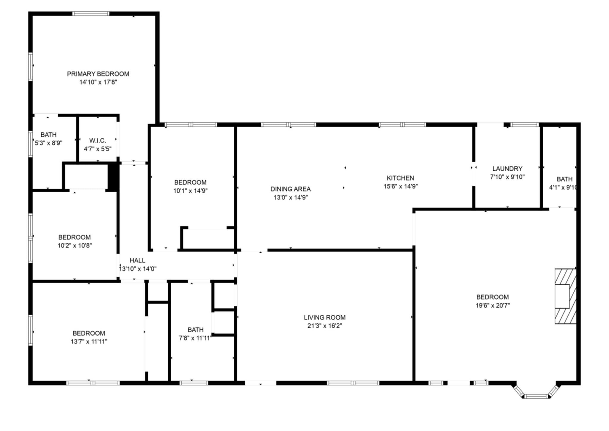 1806 Clayton Drive Baytown, TX 77520 - Photo 40 of 40 a picture of a floor plan