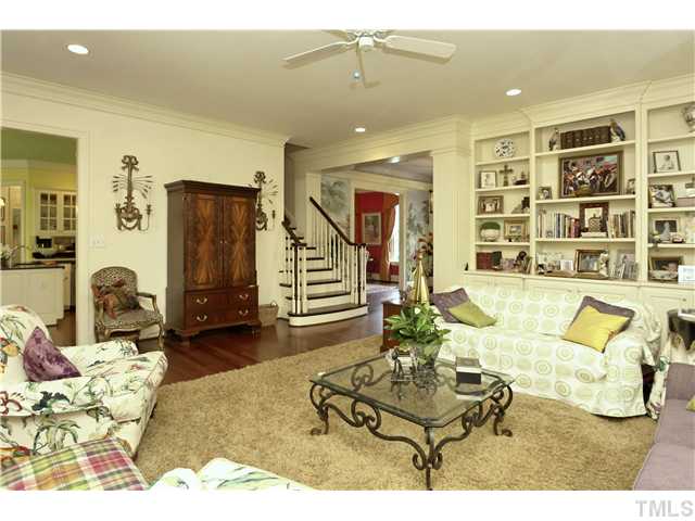 323 Marlowe Road Raleigh, NC 27609 - Photo 23 of 25 a living room with furniture and wooden floor