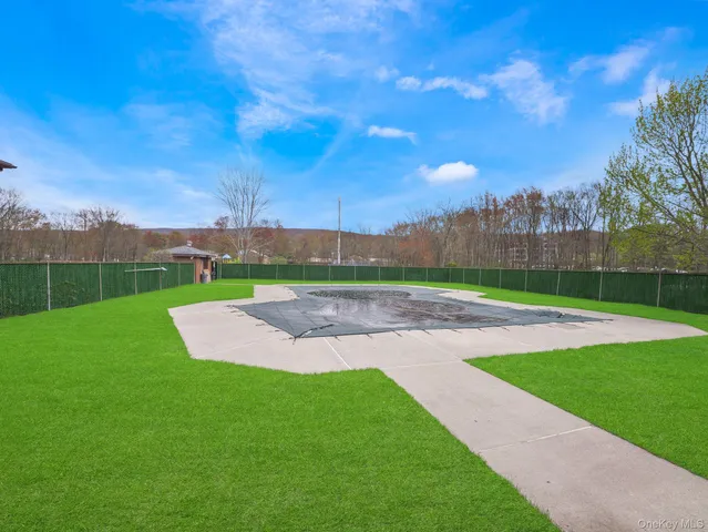 a view of outdoor space with garden