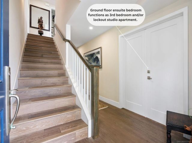 a kitchen with stainless steel appliances granite countertop a stove a microwave and a refrigerator