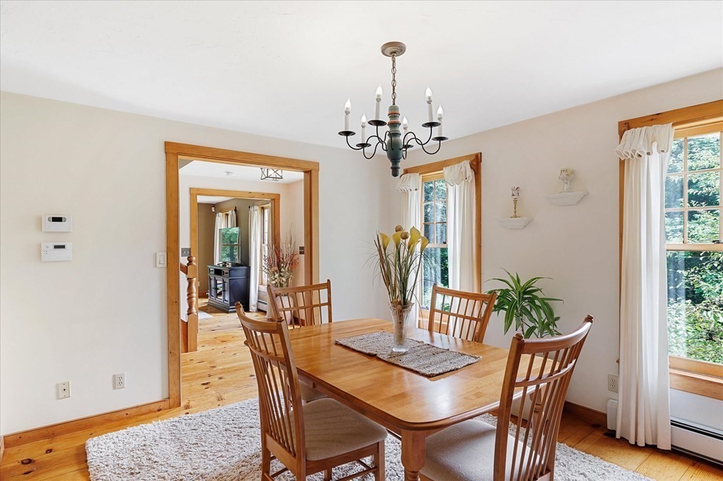 94 Stallion Hill Road Sturbridge, MA 01518 - Photo 13 of 42 a view of a dining room with furniture and wooden floor